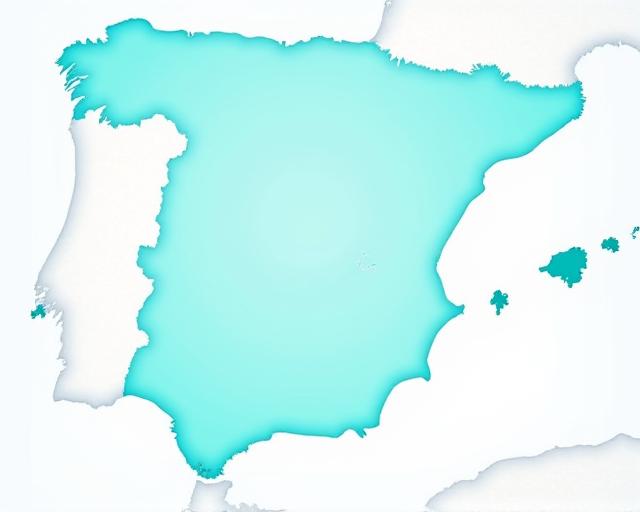 Mapa de España y Portugal mostrando la cobertura de red 4G y 5G.